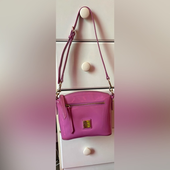 Dooney & Bourke Handbags - Dooney & Bourke Orchid Patent Leather Shoulder Bag